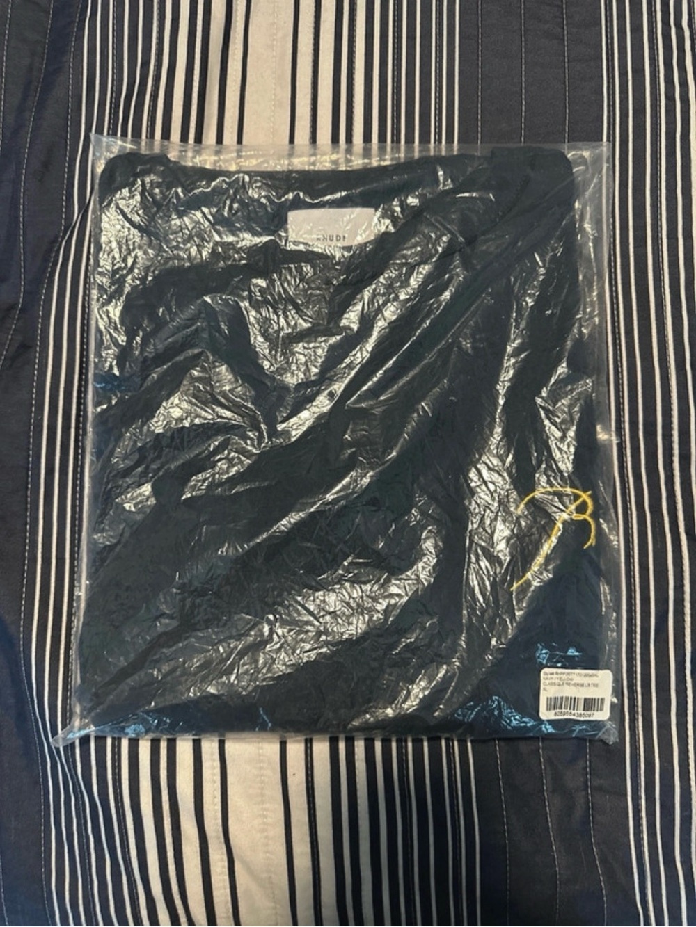 Rhude Navy Long Sleeve Crewneck Shirt
